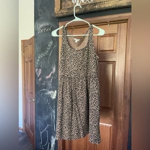 American Eagle Leopard print dress with pockets